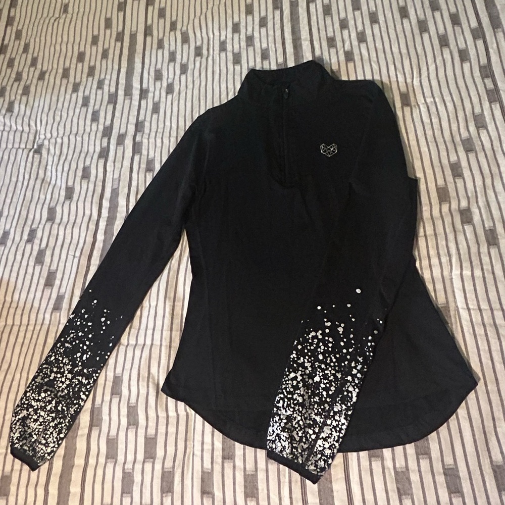 Pink Soda Sport Fitness Women’s 1/4 Zip Pullover Sweatshirt with Leggings